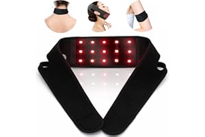 WEETALL Red Light Therapy Belt - Near Infrared Light Therapy Belt for Neck, Wearable Infrared Belt Wrap with Timer for Pain Relief Hand Wrist Legs Gift for Women Men