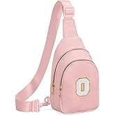 Viverte Birthday Gifts for 7 8 9 10 11 12 13 Year Old Girls Small Initial Sling Bag Cross Body Bag Fanny Pack for Girls