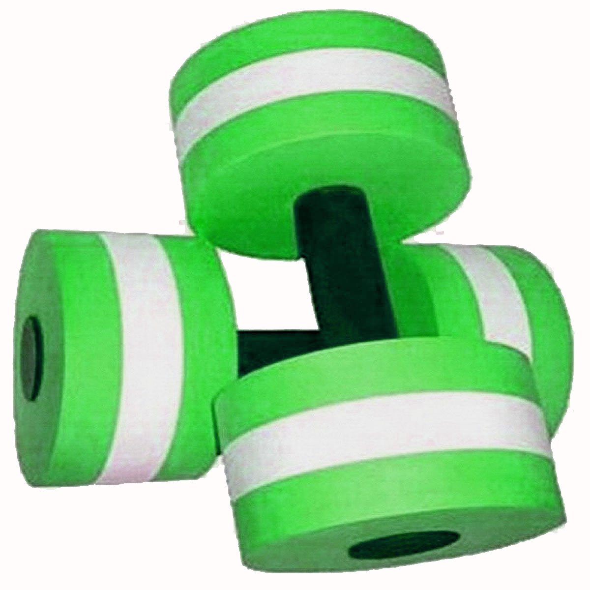 Green Foam Dumbbells Water Aerobic Exercise Resistance for Pool Water Fitness Exercises Equipment for Weight Loss 1 Pair, byThe Wolf Moon®