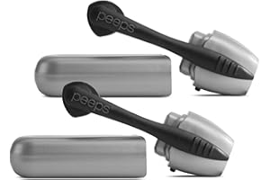 Peeps CarbonKlean Glasses Cleaner - for Eyeglasses, Reading Glasses, and More - Lens Cleaner With Carbon Microfiber Tech - Silver - 2 Count