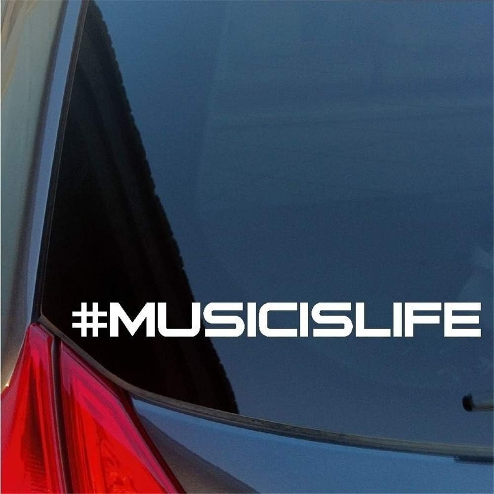 Wall Stickers Art Decor Decals Car Decal Car Sticker Music is Life Sticker Decal Hashtag # EDM Dash Berlin Fan EDC Trance House 15Cm