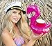 Inflatable Flamingo Drink Float | Floating Cup Holder Floatie | Pool Coaster | Drink Floatie by Captain Floaty (3-Pack) (Flamingo)