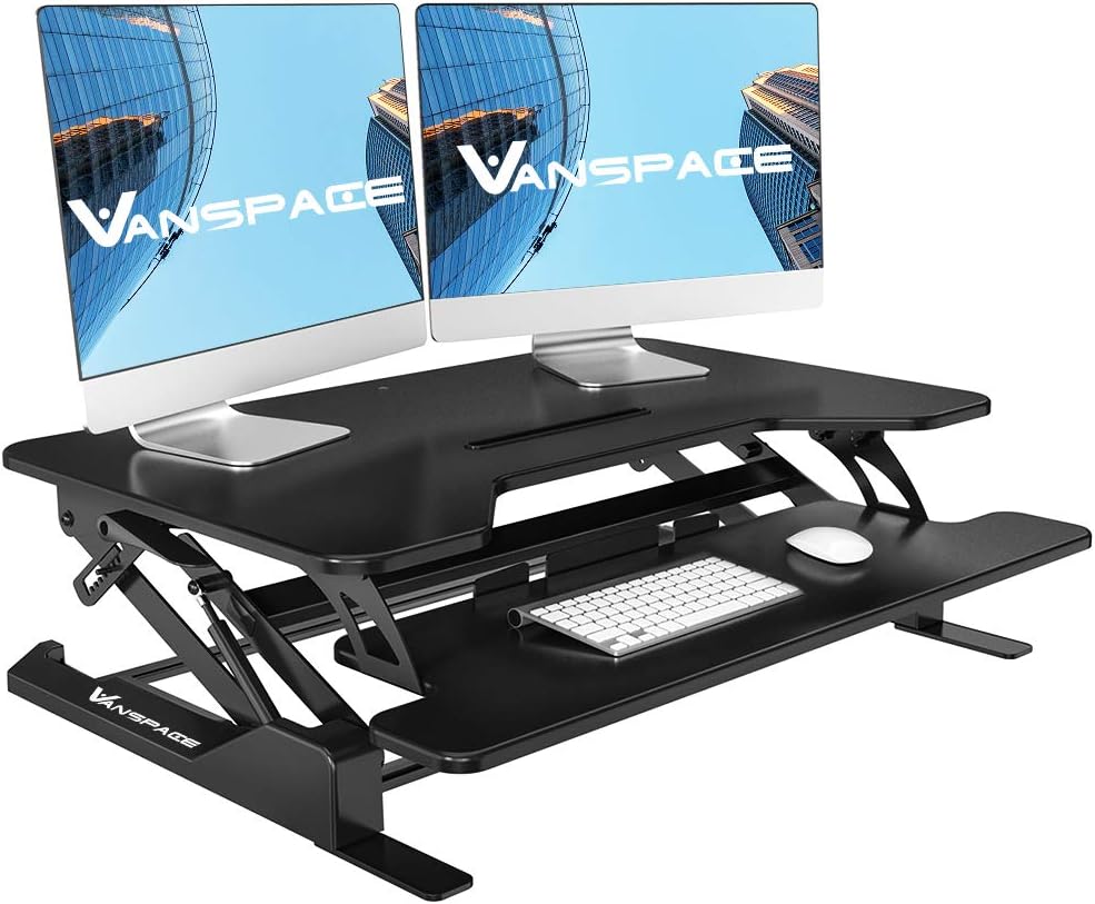 Best Amazon Basics Height Adjustable Standing Desk Converter