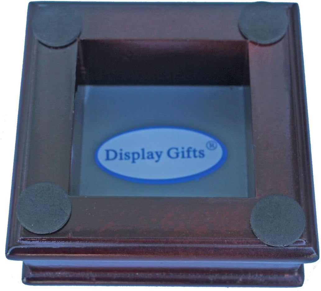 UV Single Baseball Holder Display Holder, Case - UV Protection Acrylic Cube with Wooden Stand (Cherry) : Sports & Outdoors