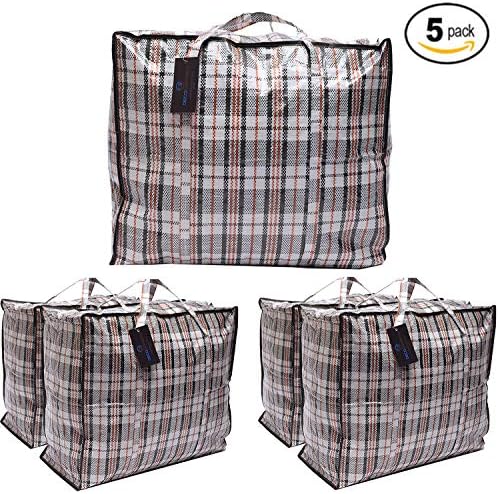DECO EXPRESS Xtra Large Laundry Bags Moving Storage Bag 5 Bags