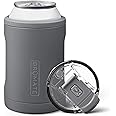 BrüMate Hopsulator Duo 2-in-1 Can Cooler Insulated for 12oz Cans + 100% Leak Proof Tumbler with Lid | Can Insulated for Hard Seltzer, Beer, Soda and Energy Drinks