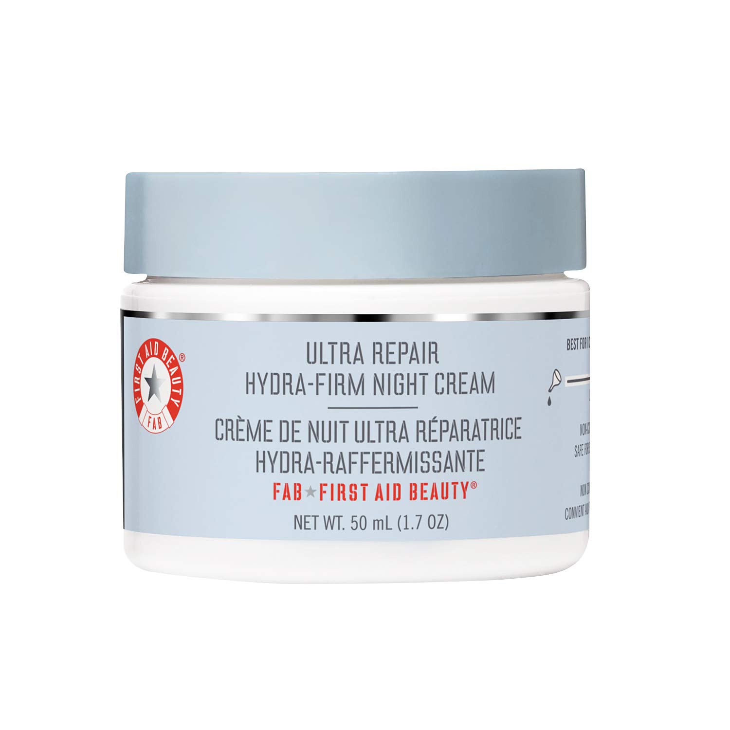 First Aid Beauty Ultra Repair Hydra-Firm Night Cream, Intense Nighttime Moisturiser – 50 ml