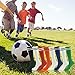 Lucky Commerce School Kids Teens Soccer Football Team Cotton Knee High Sock Children Sport Socks for 8-16 Years(2/4/8 Pairs)