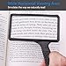 Rectangular Handheld Magnifier Magnifying Glass (3X Magnification) - Easy to Store/Carry - Large Horizontal Viewing Area for Reading Small Prints & Low Vision