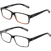 Foster Grant mens Rowan 2-pack Reading Glasses Square Reading Glasses
