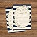 50 Navy Invitations, Bridal Shower Invite, Baby Shower Invitations, Wedding, Rehearsal Dinner Invites, Engagement, Bachelorette Party, Reception Party, Anniversary, Housewarming, Graduation, Sweet 16