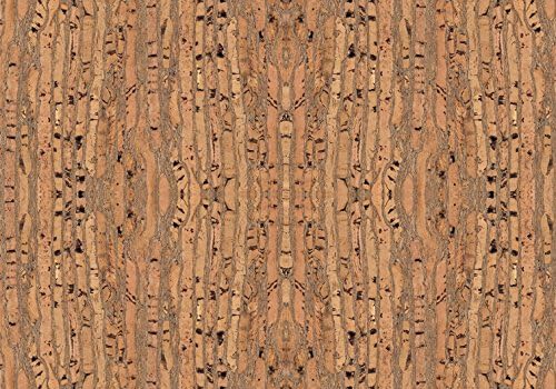 Cork Fabric for Creative Crafts - Vegan - 50 x 30 cm (Beige raizes)