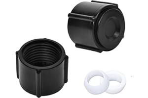 BROQIXIN 2 Pcs Low Point Drain Seals and Caps for RV Camper Travel Trailer- 1/2 Inch Hot & Cold Water Lines