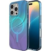 ZAGG Milan Snap Case for iPhone 16 Pro - Color Changing Finish, MagSafe & Wireless Charging Compatible, 13ft Drop Protection, Graphene Reinforced, Eco-Friendly, Deep Aurora