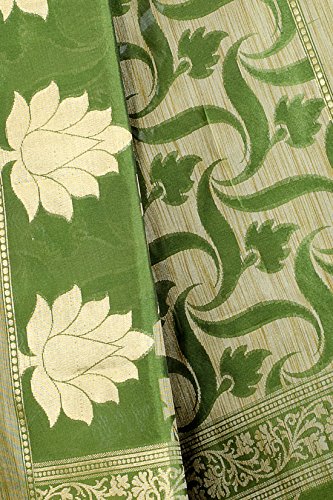 Chandrakala Women's Cotton Silk Banarasi Saree with Unstitched Blousepiece - Image 7
