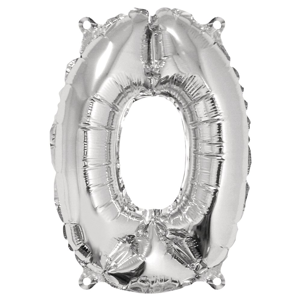 Rayher 87032606 Foil Balloon Number 0 "