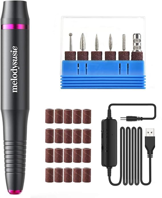 MelodySusie Portable Electric Nail Drill, USB Professional Efile for