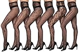 Isadora Paccini Women's 6-Pack Fishnet Lace
