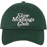 DSY Lifestyle Slow Mornings Club Embroidered Baseball Hat