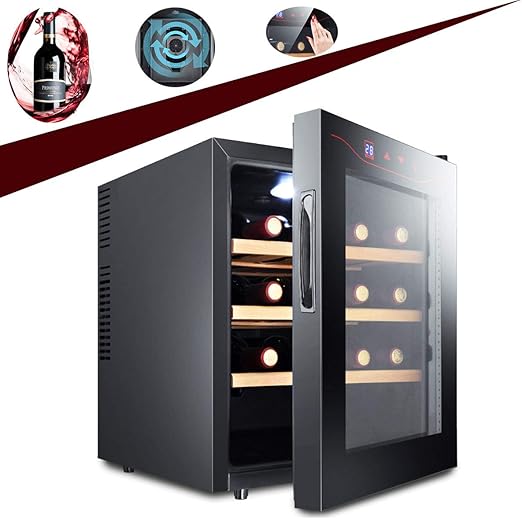 🥇 EnweGey Refrigerador Bodega, Vinotecas 16 Botellas con Display