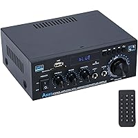 Stereo Receiver Amplifier Home Audio Amp, AK45 Bluetooth Receiver for Home Stereo, 300Wx2, Bluetooth 5.0, 2 Channel Amp with