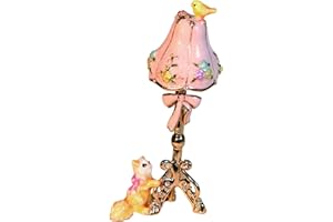 misppro Enamel Trinket Box Enameled Jewelry Box Ornament Art Crafting Decorative Jewelry Organizer Keepsake Case for Party Ta