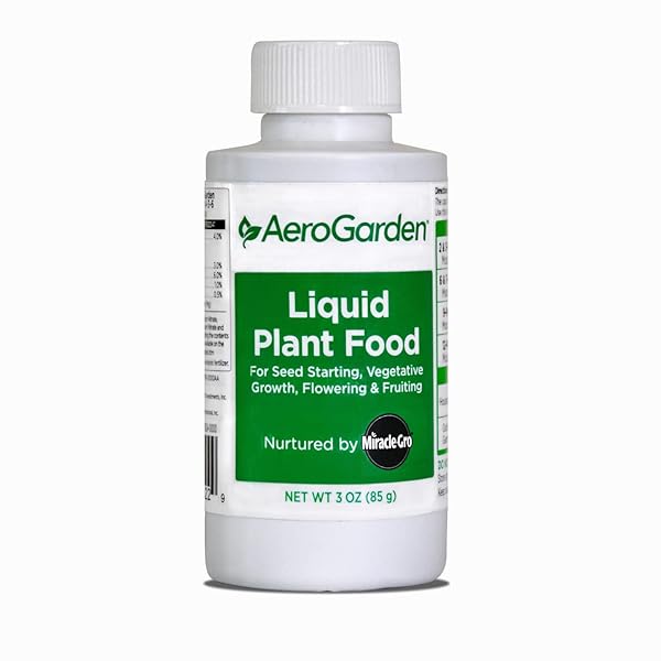 MIRACLE-GRO AEROGARDEN LIQUID PLANT FERTILIZER FOR USE IN AEROGARDEN HYDROPONIC INDOOR GARDEN, 3 FL. OZ.