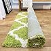 Maxy Home Shag Area Rug, New Moroccan Trellis Green, Everyday Use, 5' x 7' (60 inch x 84 inch)