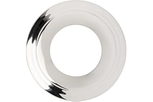 The Can Converter Ceiling Medallion for Recessed Can Light – Home Improvement Decorative Steel Beveled Goof Ring & Cover Plate for 5" & 6" Cans, Small Ceiling Medallion for Chandelier, Polished Chrome