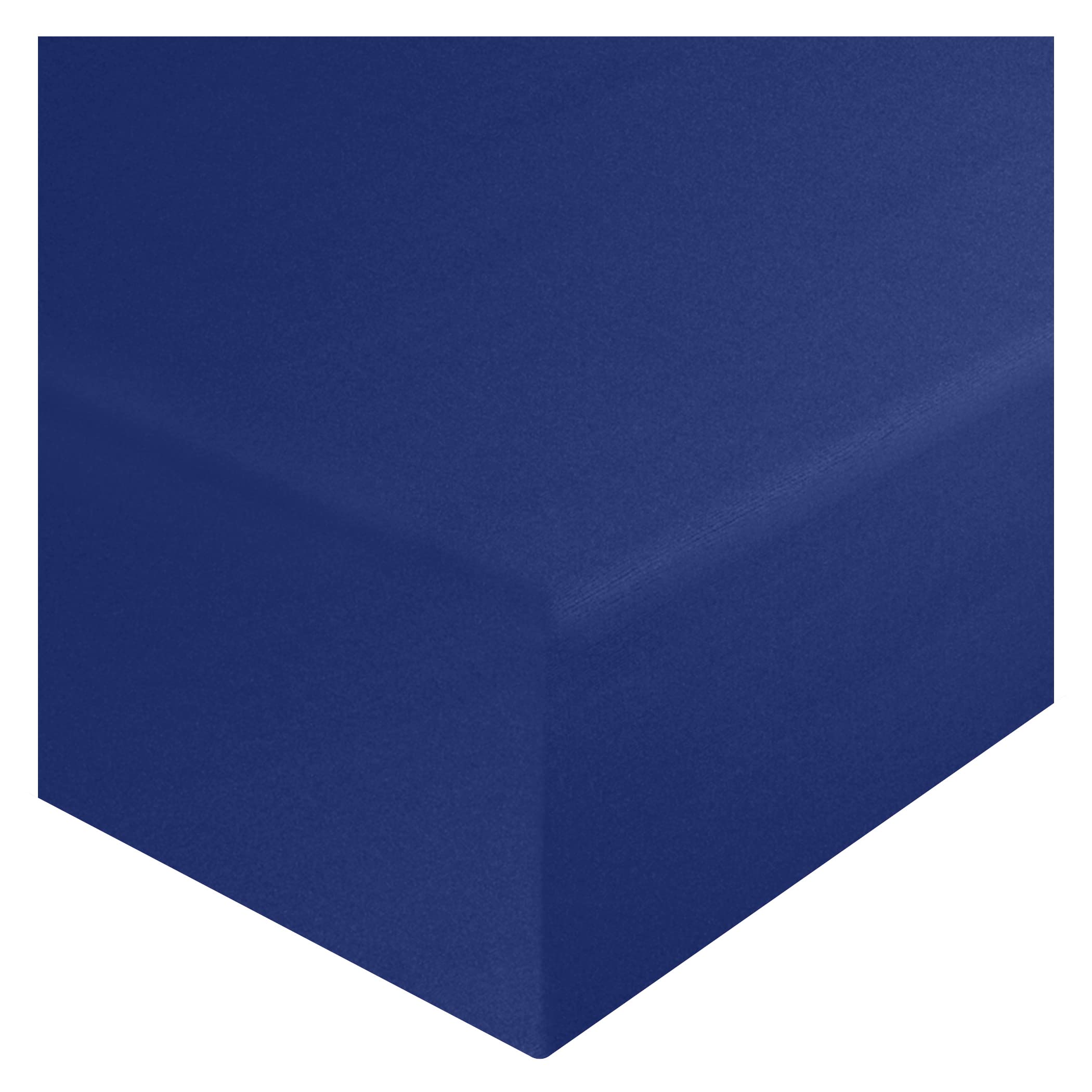 HOME ACE Royal Blue Double Fitted Sheet, 137CM x 190CM, 10"/25CM Deep, Poly Cotton