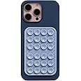OCTOBUDDY Silicone Suction Phone Case Adhesive Mount Textured Collection - Hands-Free Grip with 24 Suction Cups for Videos & Selfies - Durable, Easy to Use - 2.6 x 3.9,OCTOLuv - Baby Blue