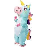 Spooktacular Creations Halloween Kids Inflatable Costume, Full Body Unicorn Blow Up Costume, Unicorn Costumes for Parties