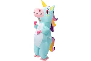 Spooktacular Creations Halloween Kids Inflatable Costume, Full Body Unicorn Blow Up Costume, Unicorn Costumes for Parties