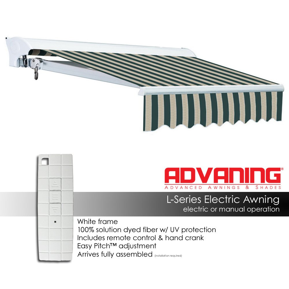 ADVANING 10'x8' Motorized Patio Retractable Awning Luxury Series