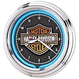 Harley-Davidson Essential Bar & Shield Neon Clock (Kitchen)