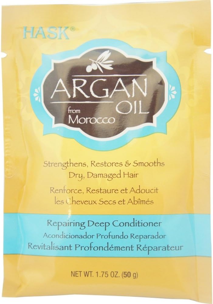 HASKArgan Oil From Morocco Repairing Deep Conditioner, Hair Treatment 1.75 oz ( Pack of 5)