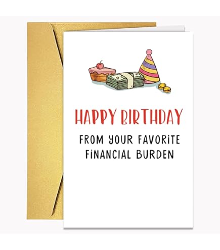 「WATCH YOUR BLINDSIDE」The Birthday Amazon.com: XXDJLP Funny Birthday Card for Men Women, Happy