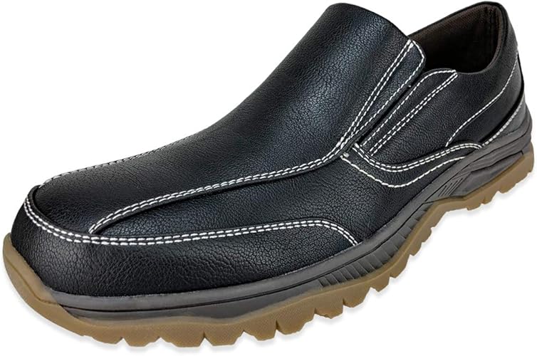 Amazon ボブソン スリッポン スニーカー ウォーキングシューズ ワークシューズ ビジネスシューズ カジュアルシューズ サイドゴア クッション性 おしゃれ ブラック 25 5cm Bobson ボブソン ローファー スリッポン