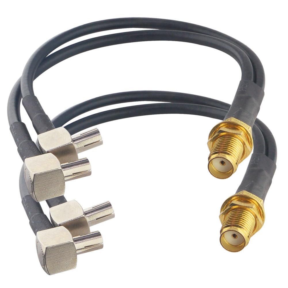 YILIANDUO 4G Antenna Adapter SMA to TS9 Cable 15CM for SMA 4G Antenna WLAN Wouter Hsdpa UMTS Mobile Broadband Pack of 2