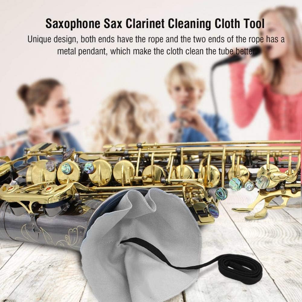 Saxophone Clarinet Cleaning Cloth, Multi-Colour Easy Tube Inside Clean Tool - Image 5