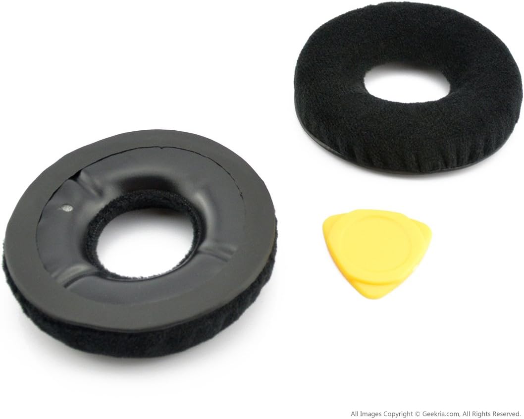 Geekria Comfort Velour Replacement Ear Pads Compatible with Sennheiser HD25-1, HD25, HD25SP, 25SP-II Headphones - Image 3