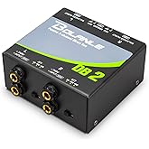 Bolanle DB2 Passive 2-Channel DI Box, Reamp Hum Eliminator XLR Stereo | Built-in ground lift and hum eliminator kill ground-loop noise for clean studio and stage sound