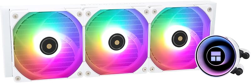 Thermalright Frozen Notte 360 WHITE ARGB CPU Cooler 3x120mm PWM Fan LGA 1700 AM4