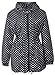 QZUnique Women's Packable Water-resistant Rain Jacket Outdoor Raincoat with Zipper Black