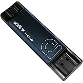 Addlink P50 1TB Mini Portable SSD Stick 1050MB/s USB 3.2 Gen 2 Dual Type-C & Type-A Thumb Drive External Solid State Drive for iPhone 16/15 Pro Max ProRes,Steam Deck, PS5, Teslacar (Metal)