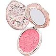 Flower Knows Strawberry Rococo Embossed Blush;Pink Matte Finish;Buildable & Blendable Powder Blush for cheeks,Natural Flush for All Skin Tones(G01 Romantic Blossom,4.6g)