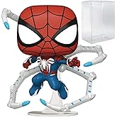 POP Marvel Gamerverse: Spider-Man 2 - Peter Parker Advanced Suit 2.0 Funko Vinyl Figure (Bundled with Compatible Box Protector Case), Multicolored, 3.75 inches
