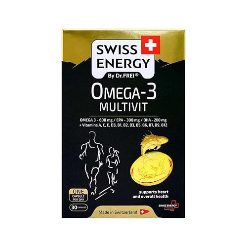 Swiss Energy Omega Fish Oil 1000 mg EPA DHA Over 600mg Omega-