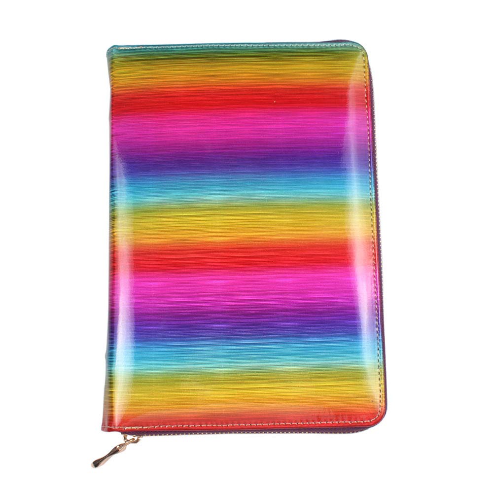 FingerAngel 72 Slots Holographic Nail Plates Holder Case Stamping Templates Organizer Retangel& Square & Round Printing Molds Collection Manicure Tool Accessorie (Rainbow)