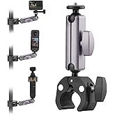 BRDRC Pocket 3 Camera Bike Mount Clamp Motorcycle Handle Holder Aluminum for Insta360 X3 X2 Ace Pro, for DJI Osmo Pocket 3 2